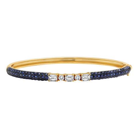 Single Loop Diamond Snake Bangle