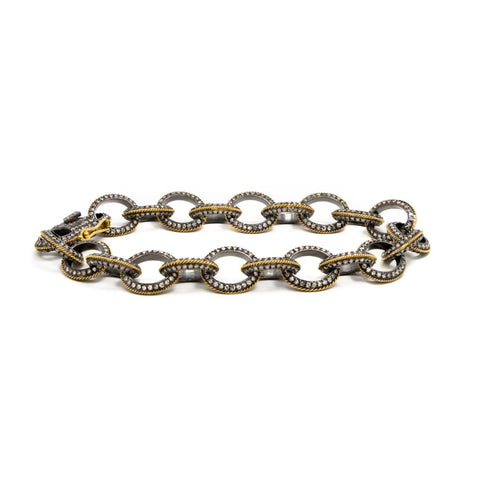 Single Loop Diamond Snake Bangle