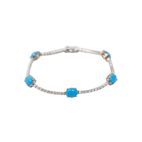 Single Loop Diamond Snake Bangle
