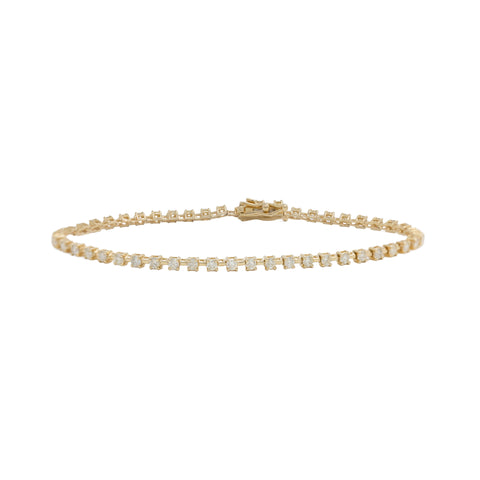 Single Loop Diamond Snake Bangle