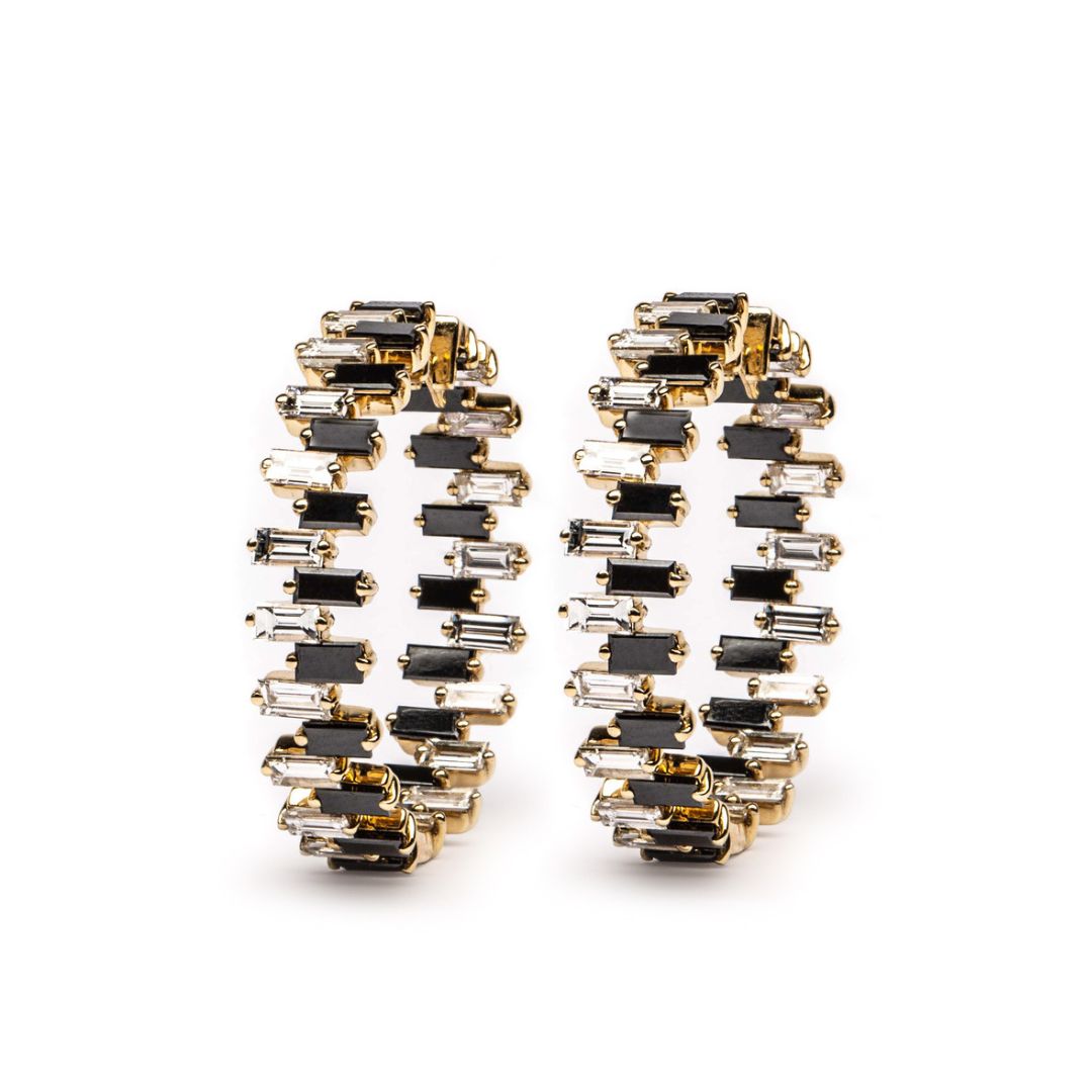 Black & White Diamond Earrings