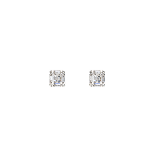 White Gold & Diamond Joyful Jolt Earrings