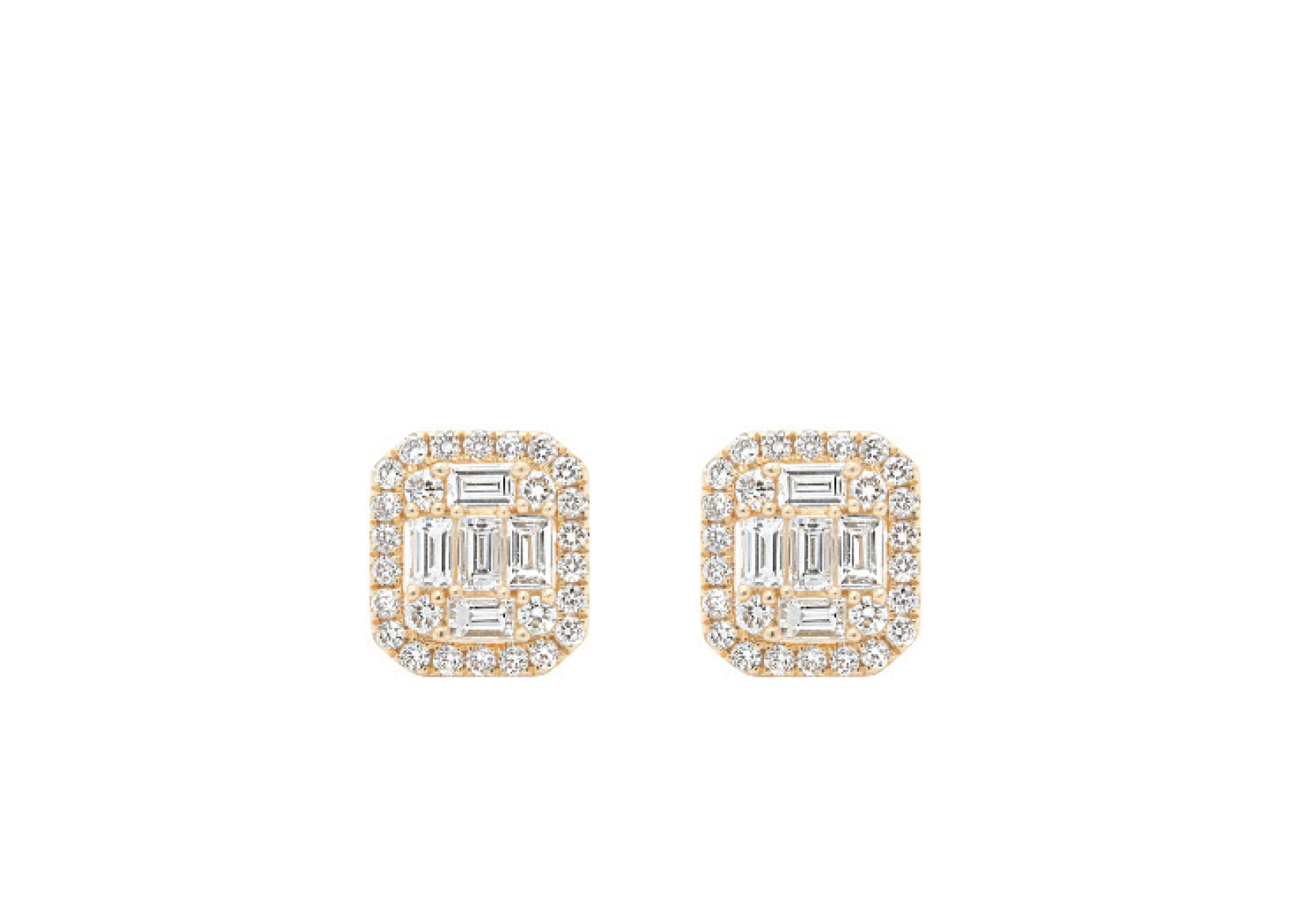 Yellow Gold & Diamond Triumph Regalia Earrings