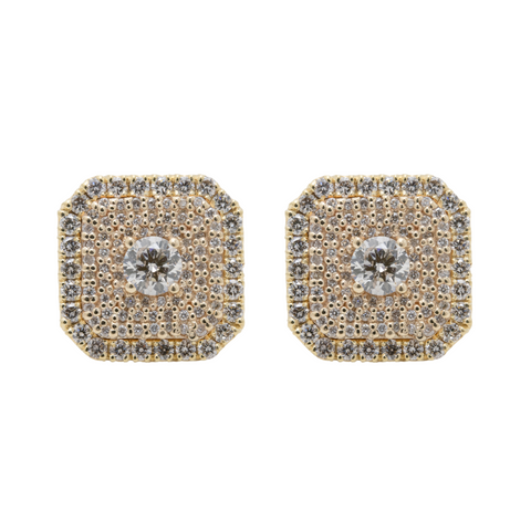 Yellow Gold & Diamond Thrill Earrings