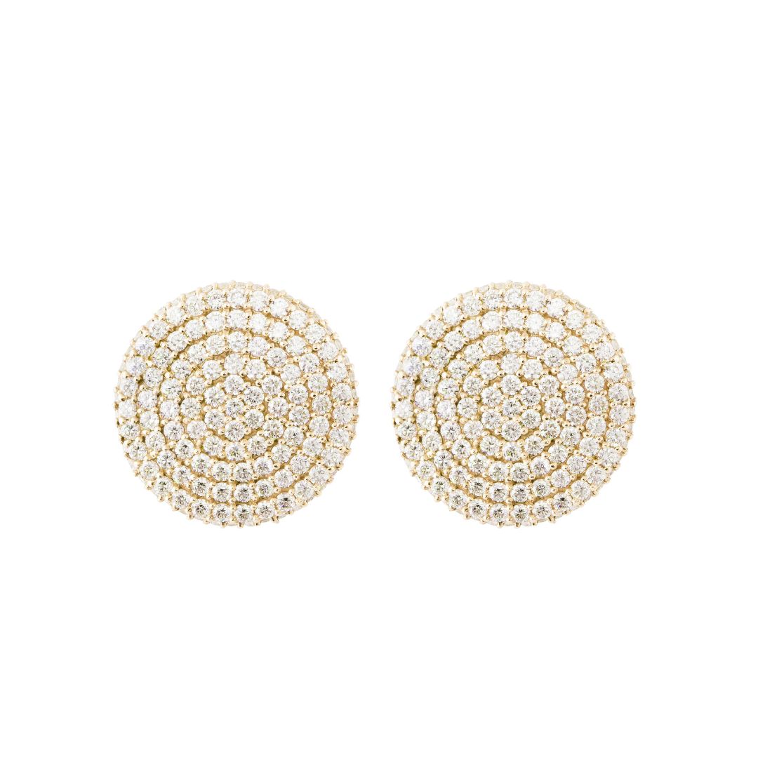 Yellow Gold & Diamond Morning Glow Earrings