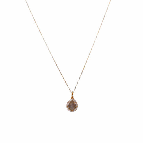 Yellow Gold Diamond Tennis Necklace