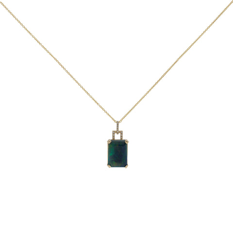 Yellow Gold Diamond Tennis Necklace