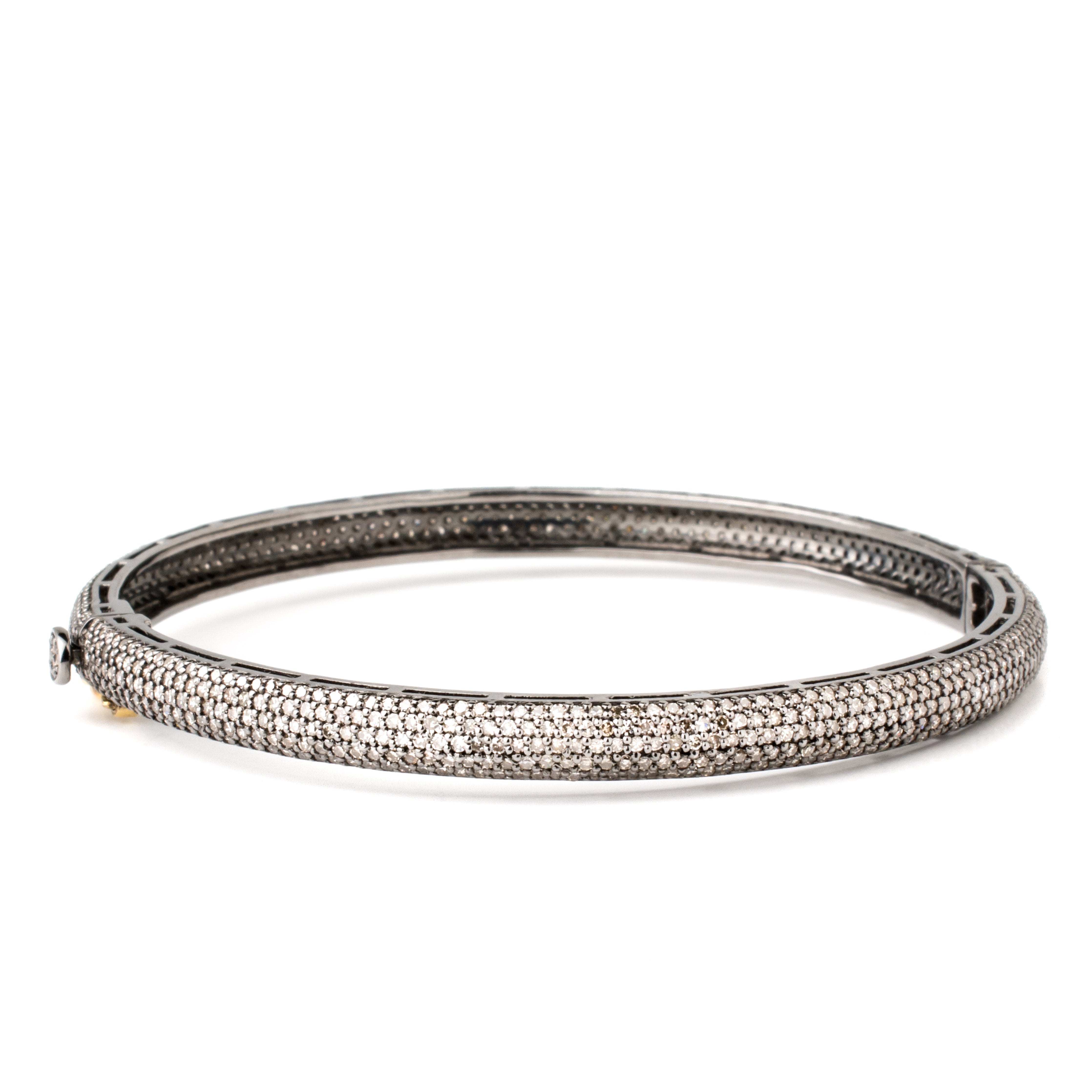 White Diamond 5-Row Bangle