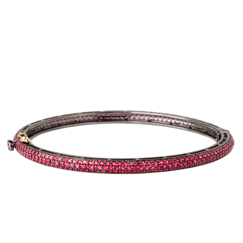 Single Loop Diamond Snake Bangle