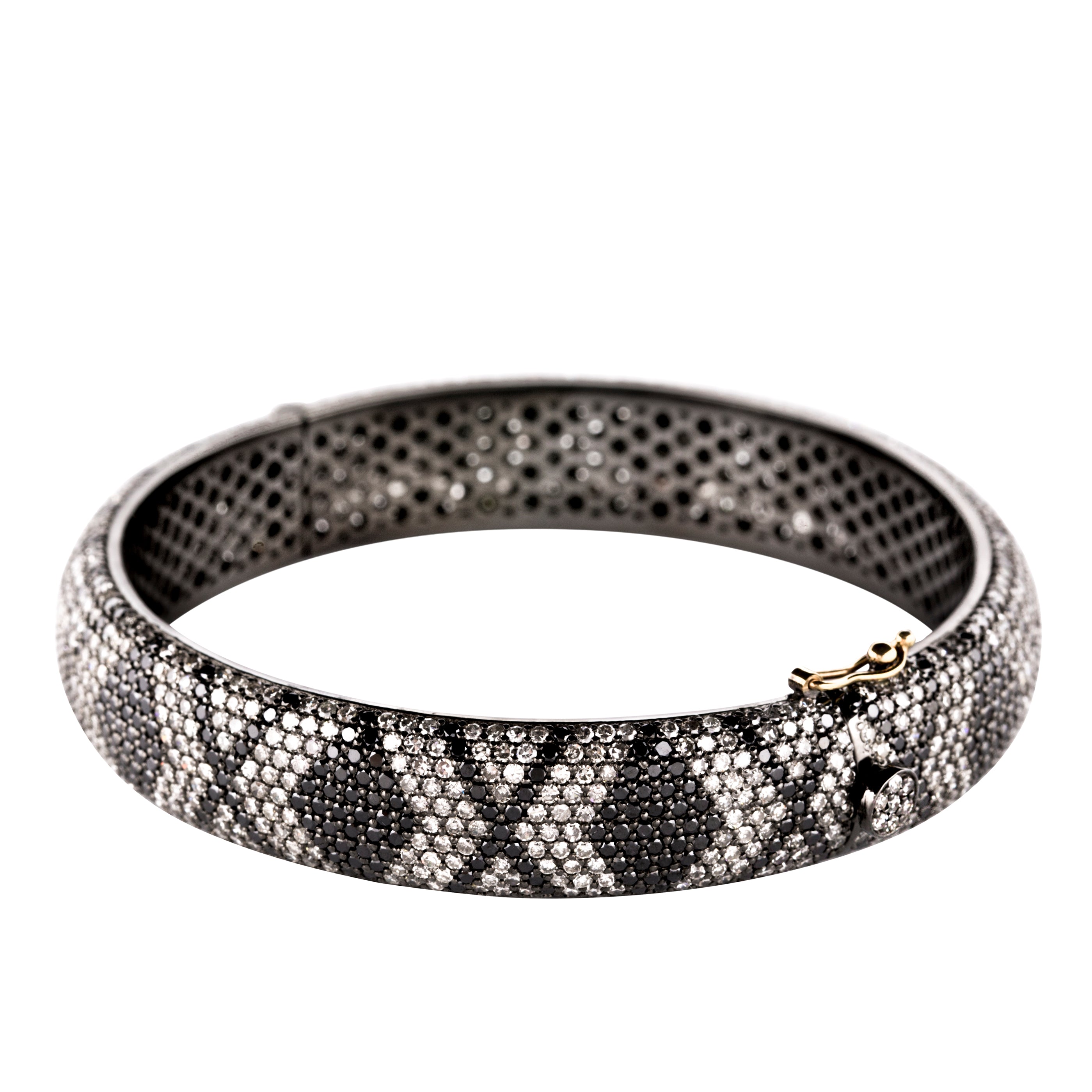 Black & White Diamond XO Bangle