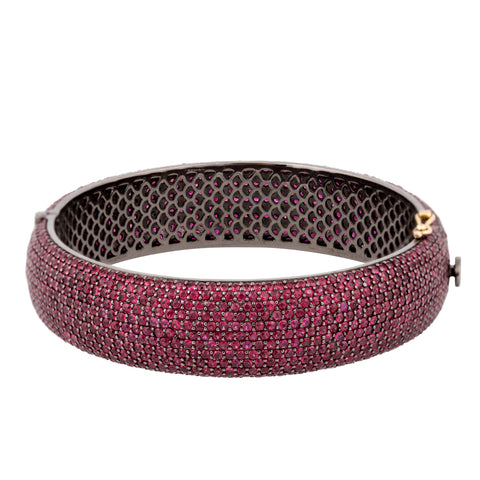 Single Loop Diamond Snake Bangle