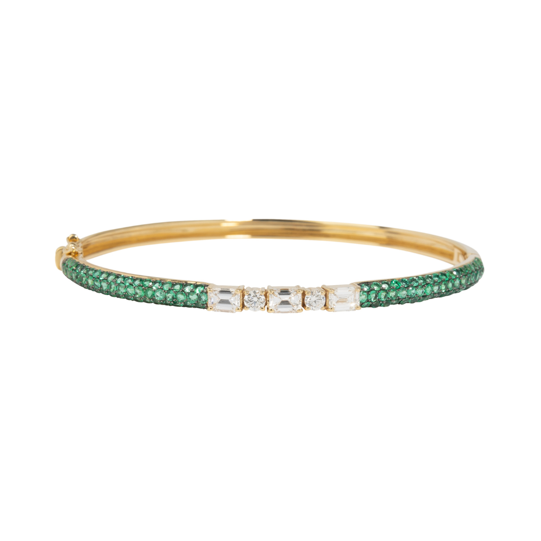 Warrior Woman Emerald Bangle