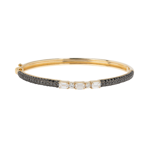 Single Loop Diamond Snake Bangle