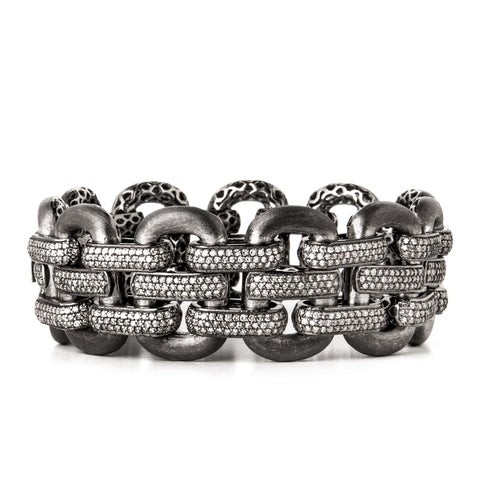 Single Loop Diamond Snake Bangle