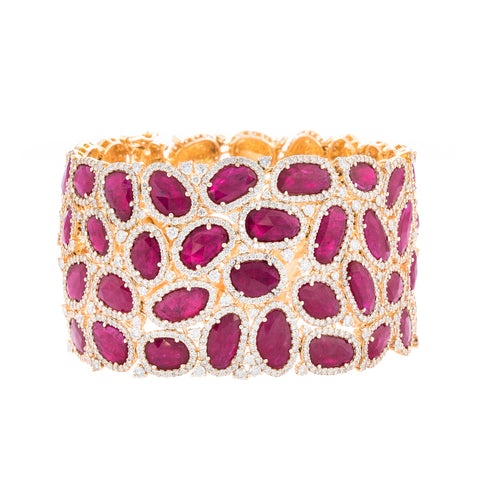 Pink Sapphire & Rose Gold Empress's Chambers Bracelet
