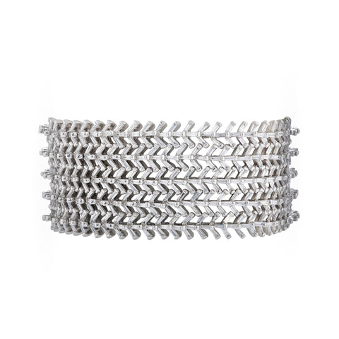 Single Loop Diamond Snake Bangle