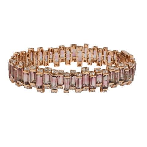 Single Loop Diamond Snake Bangle