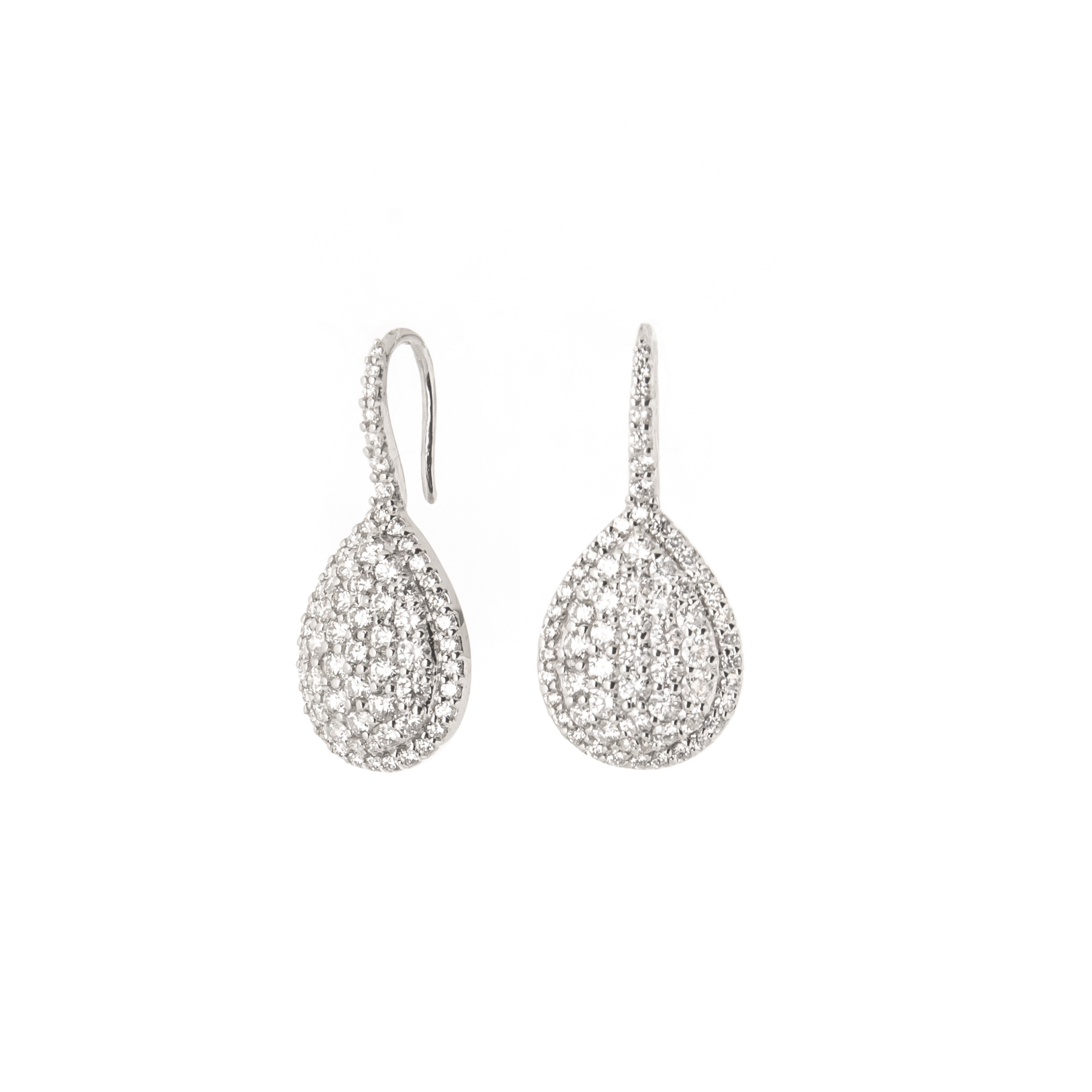 Teardrop Diamond Earring