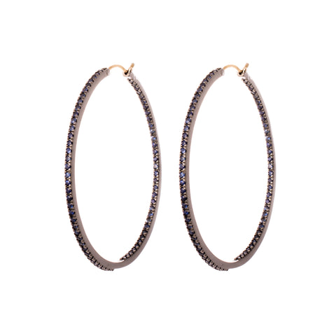 Yellow Gold & Diamond Small Rings of Saturn Earrings