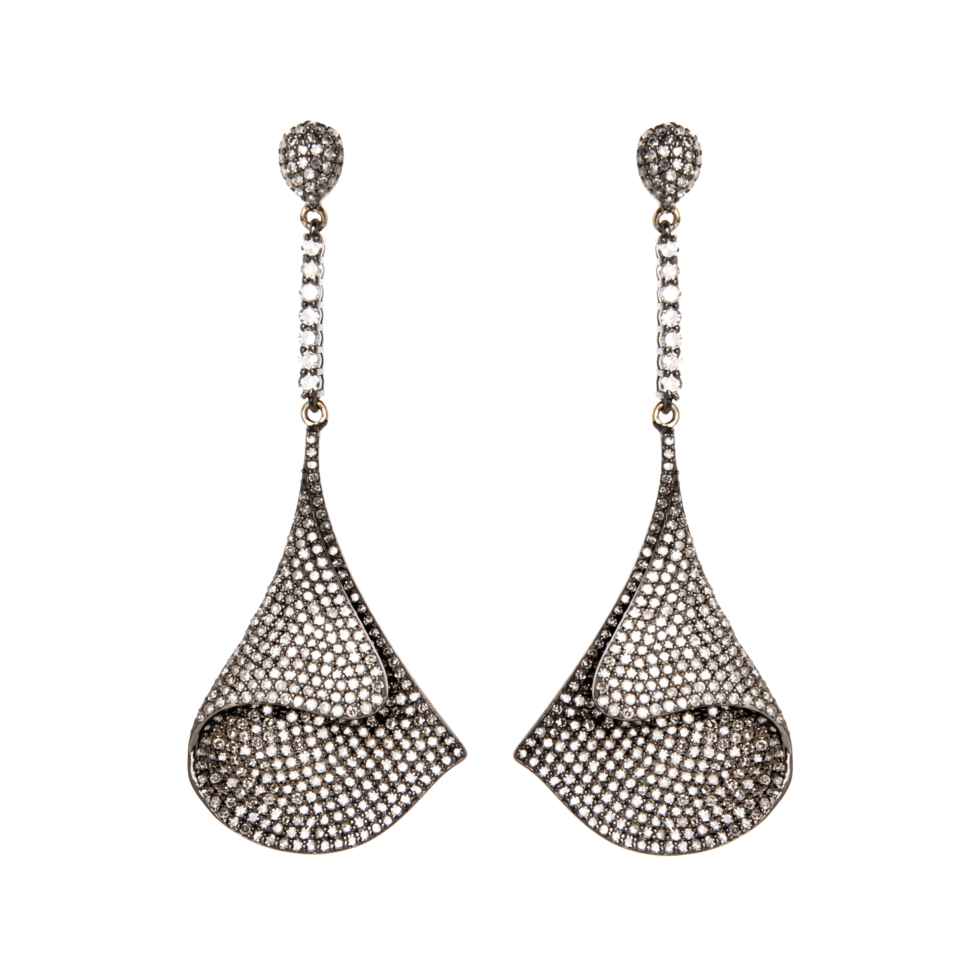 Ocean Wave Diamond Earrings