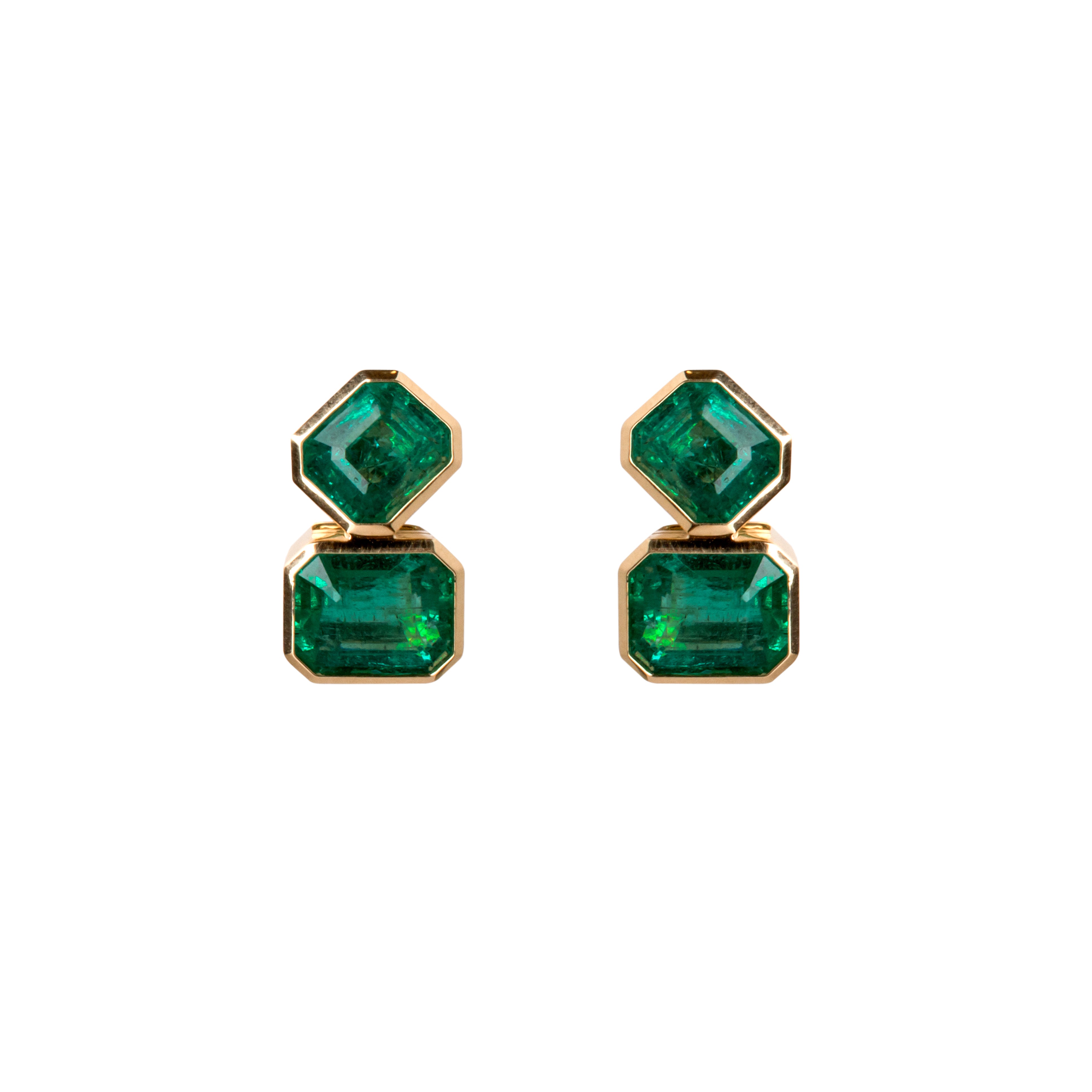 Emerald Olivia II Studs