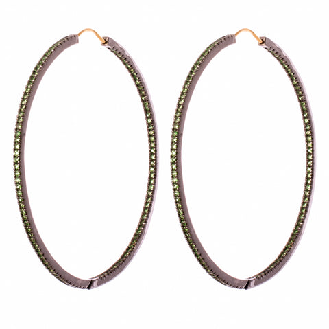 Yellow Gold & Diamond Small Rings of Saturn Earrings