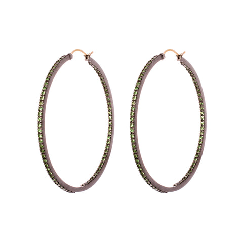 Yellow Gold & Diamond Small Rings of Saturn Earrings