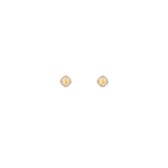 Rose Gold & Yellow Diamond Venus Earrings