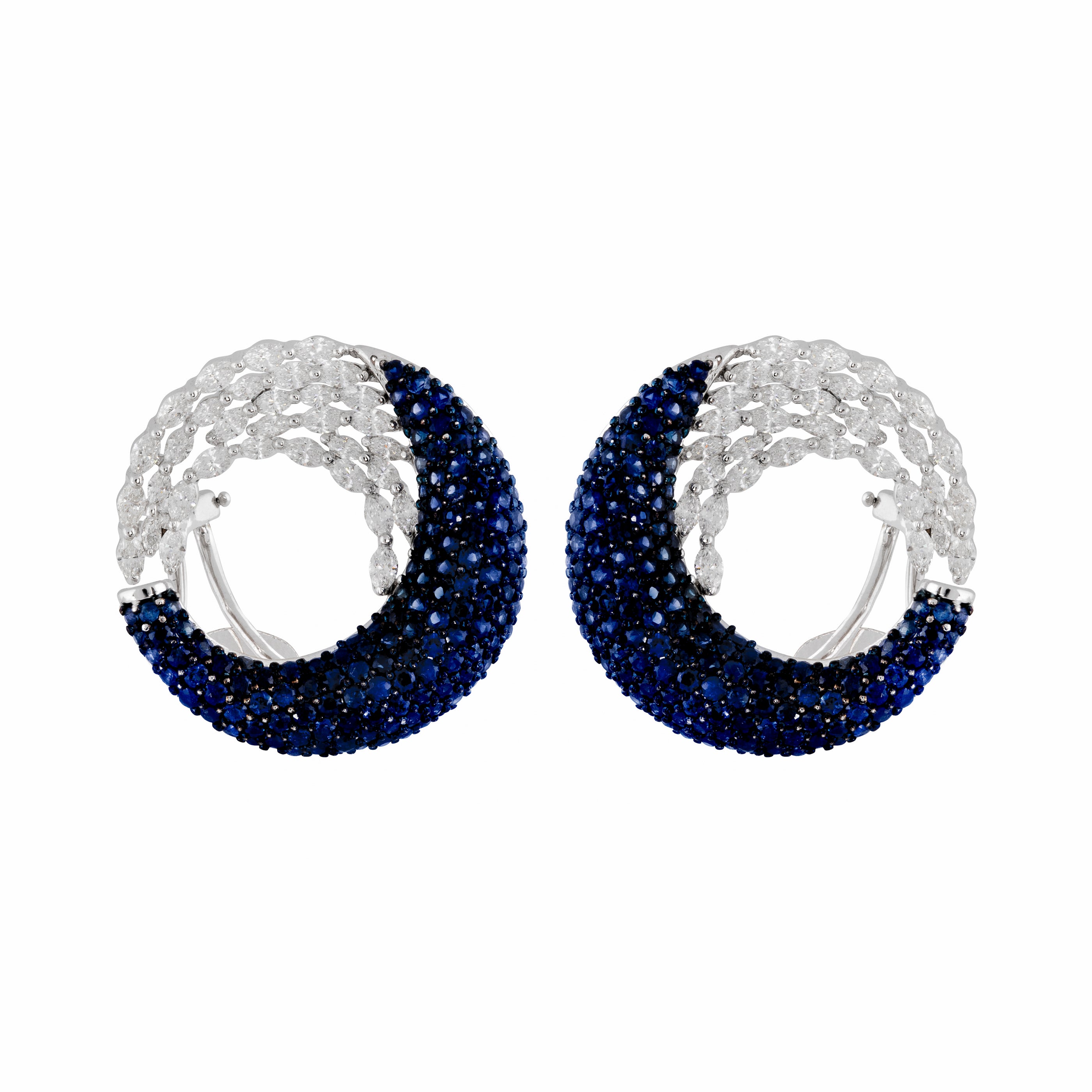 Sapphire & Diamond Siren Dance Earrings