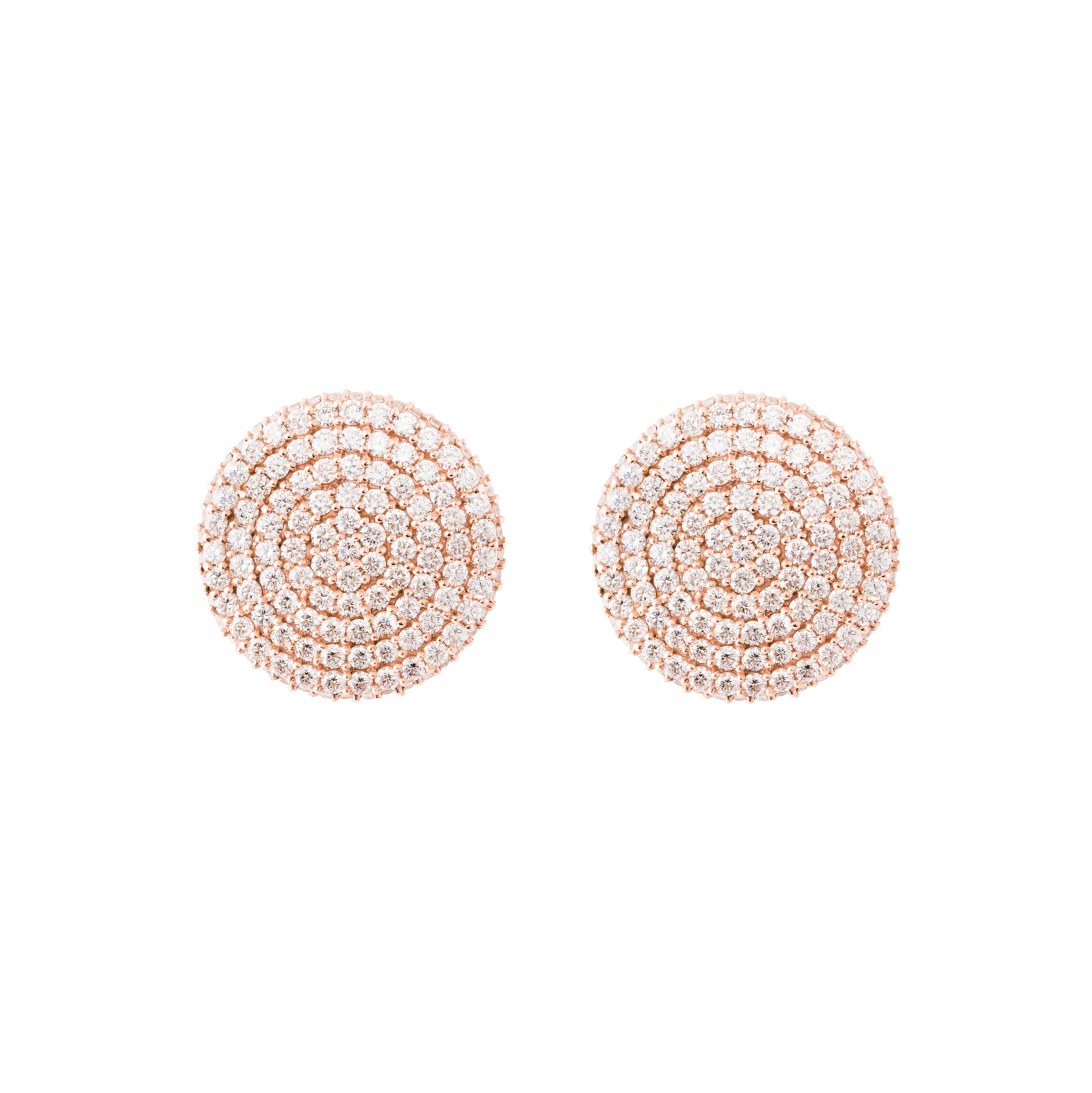 Rose Gold & Diamond Morning Glow Earrings