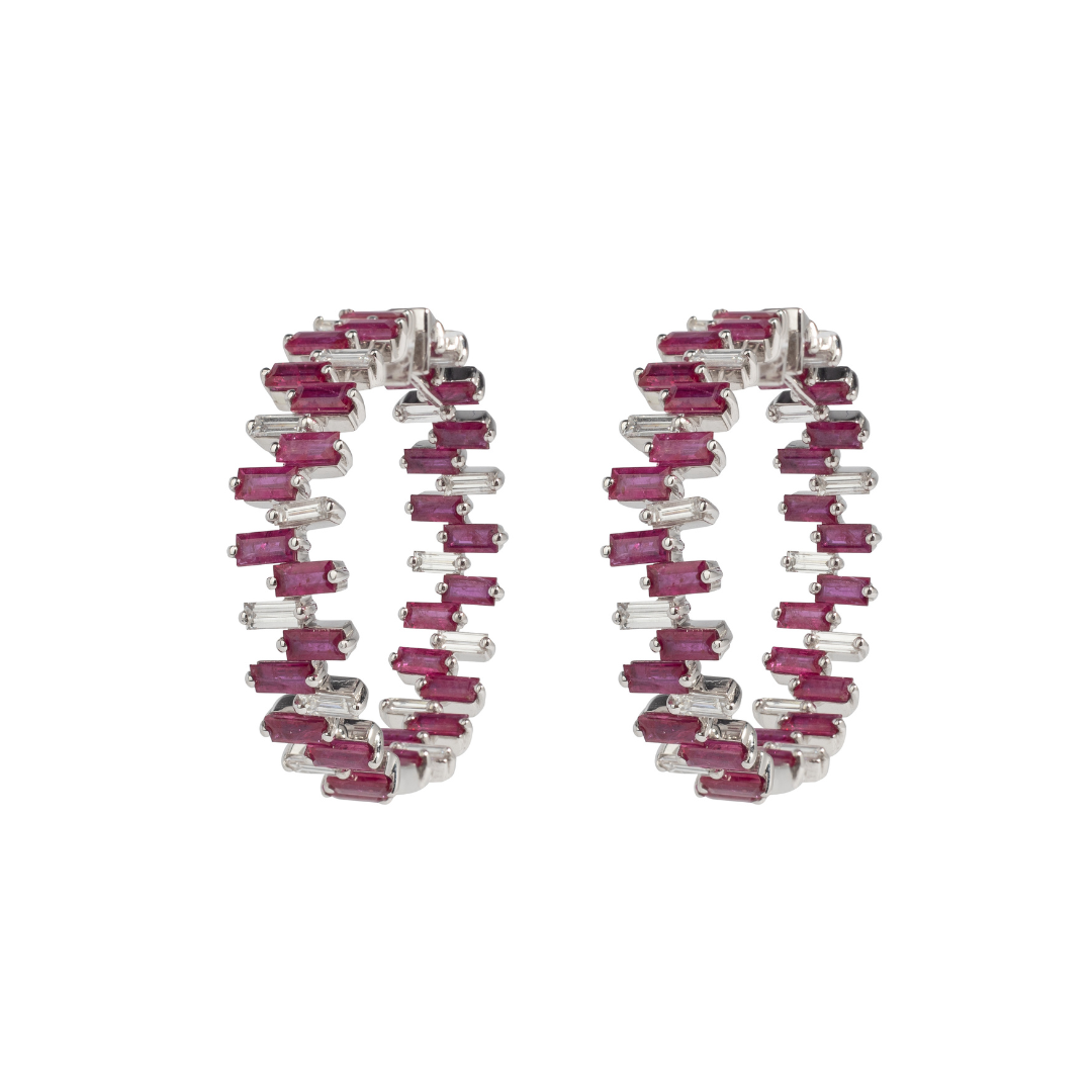 Ruby & Diamond Love Paradigm Earrings