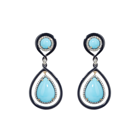 Sapphire Attraction Earrings