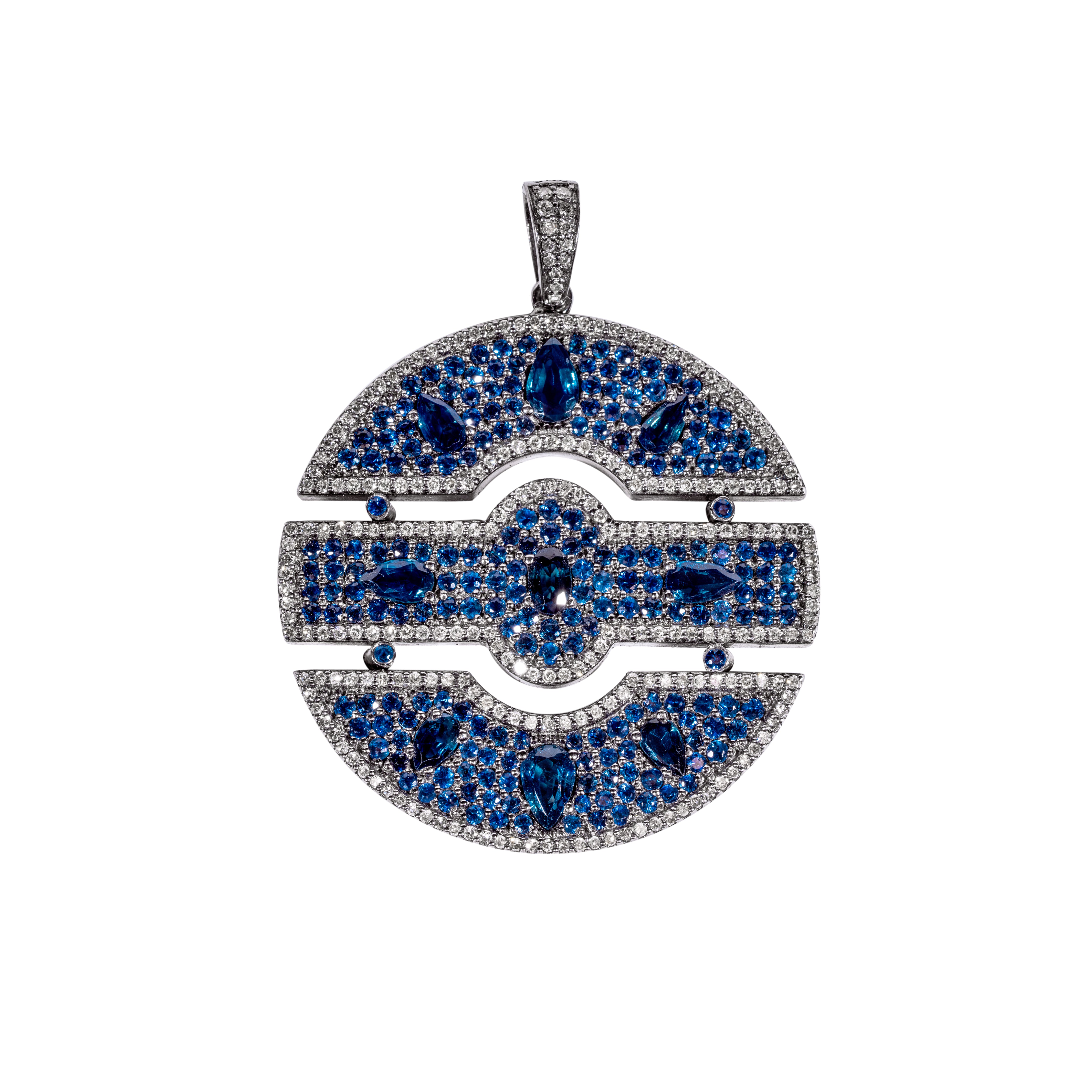 Sapphire & Diamond Medallion