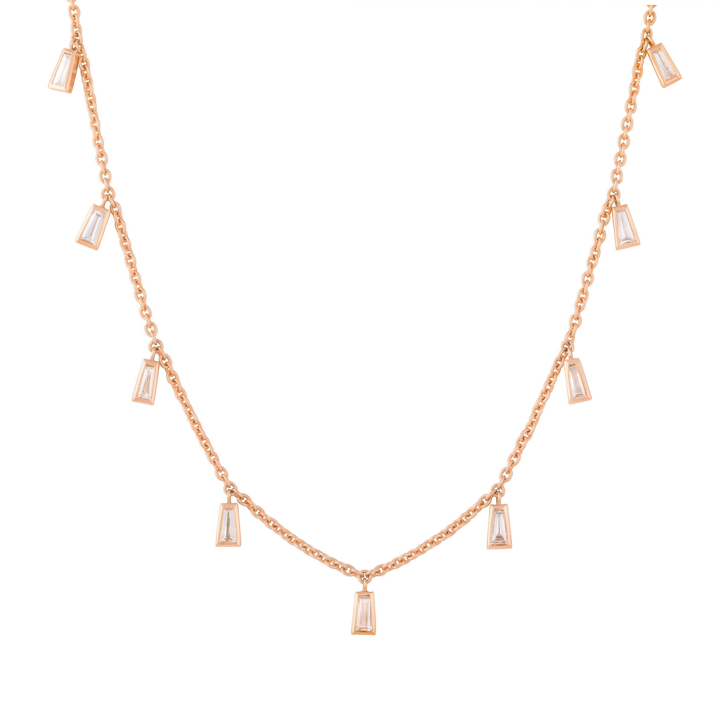Diamond Maia Necklace Rose Gold