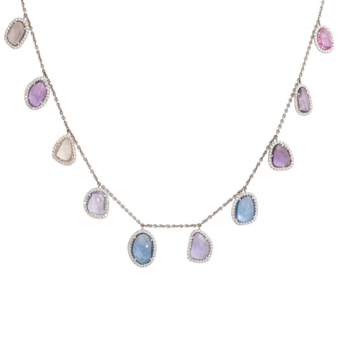 Ruby Rhea White Gold Necklace