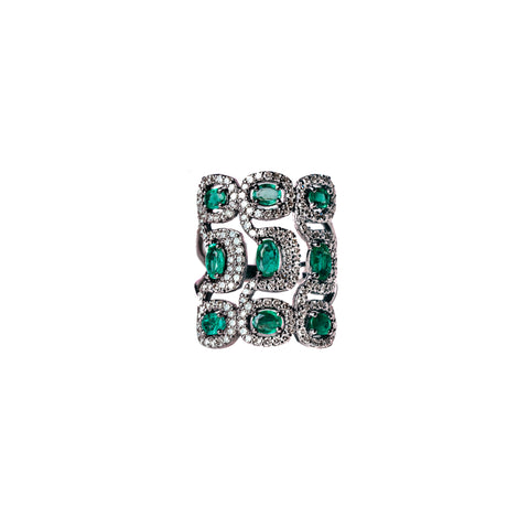 Diamond Snow of the Andes White Gold Ring