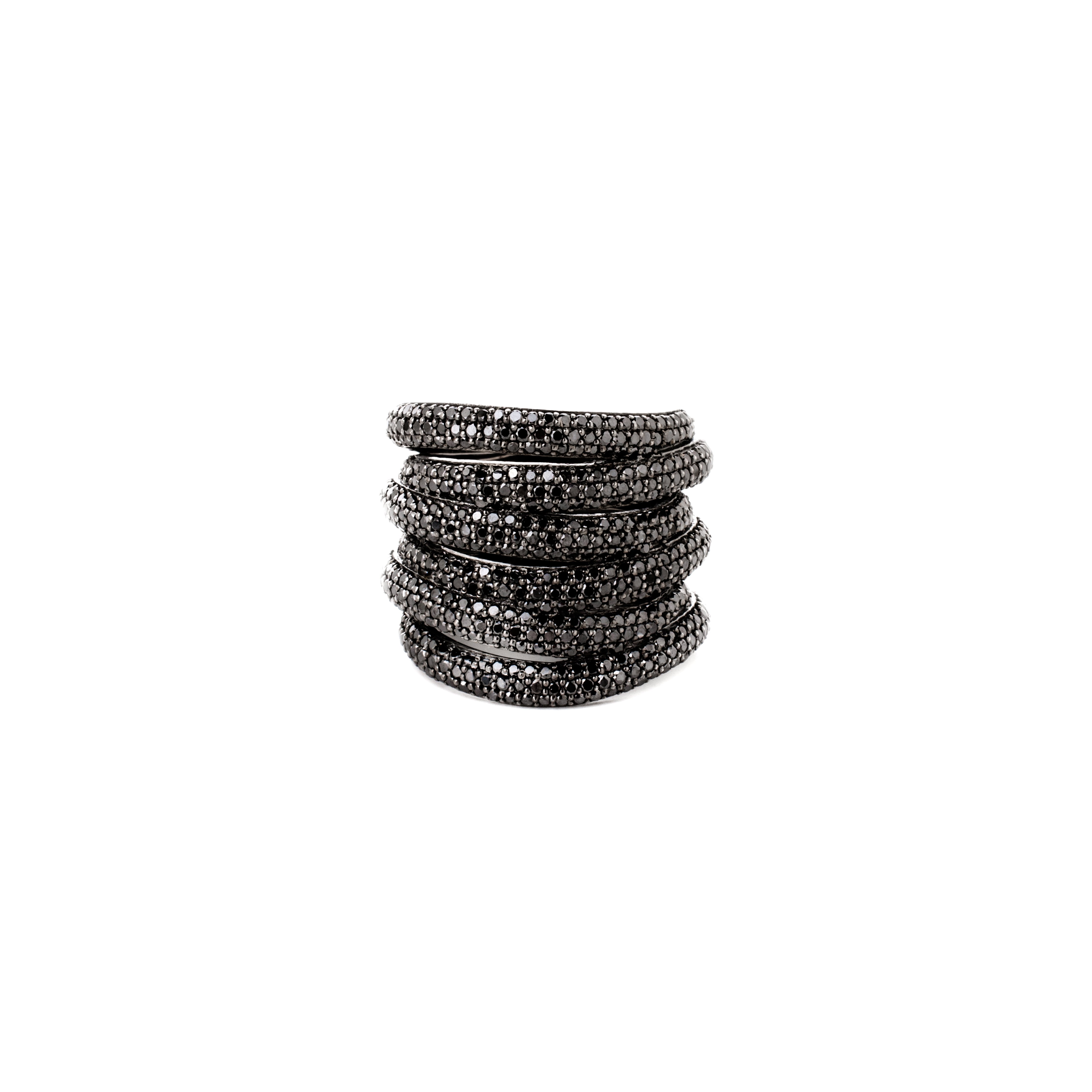 Balanced Devotion Black Diamond Ring