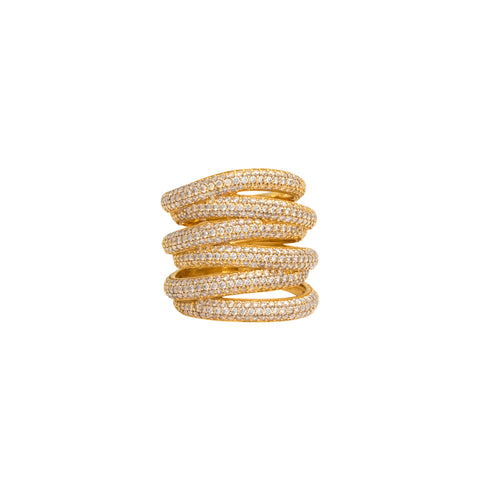 Chelsodon & Gold Morning Spring Ring