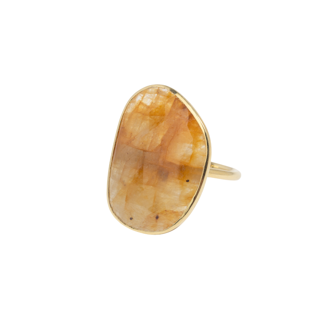 Yellow Sapphire Stylite Ring