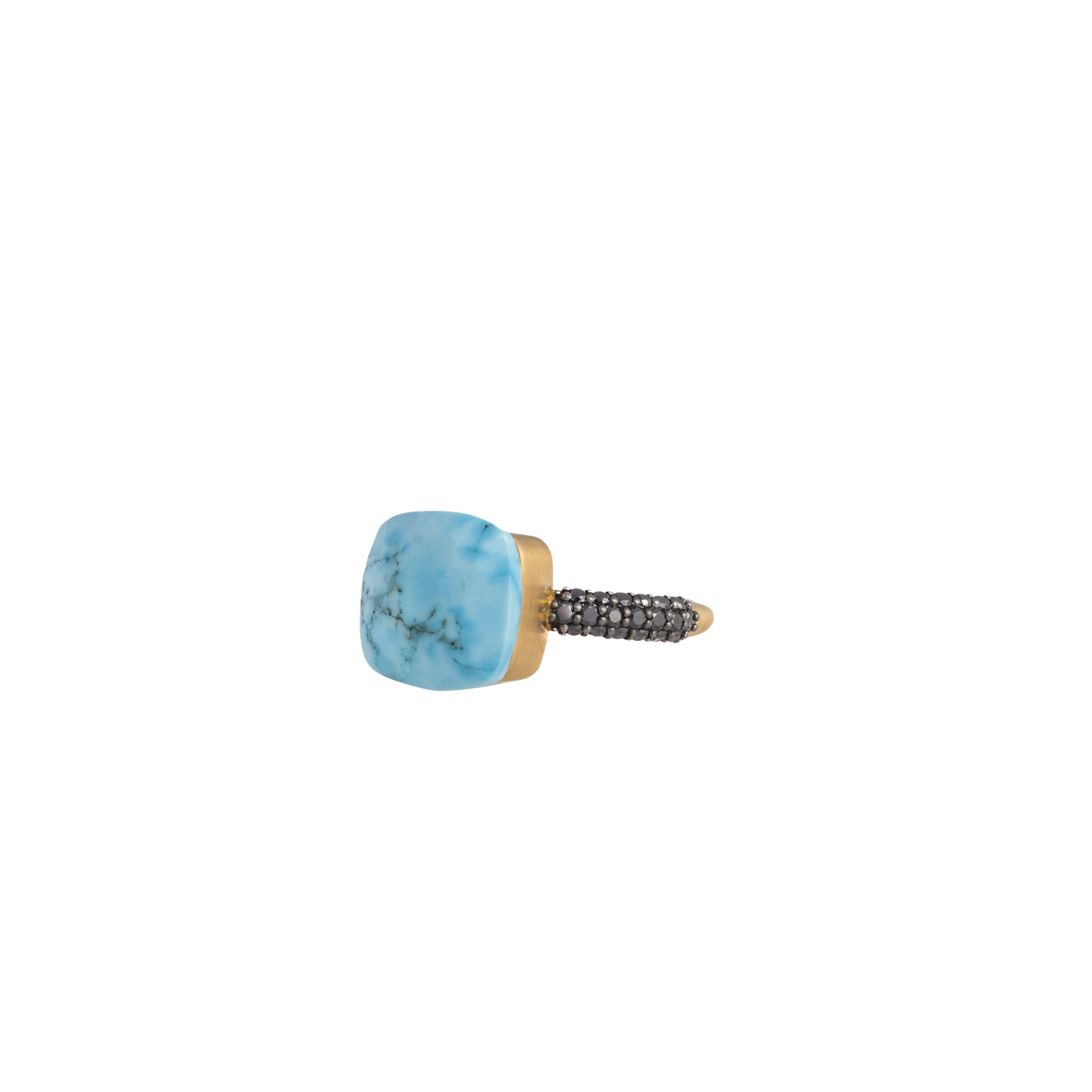 New Beginnings Turquoise & Black Diamond Ring