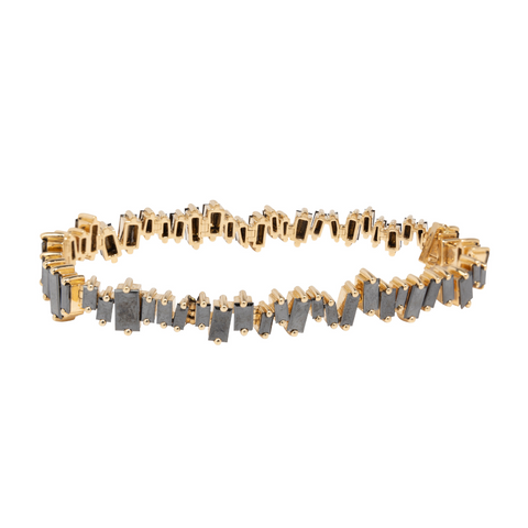 Single Loop Diamond Snake Bangle