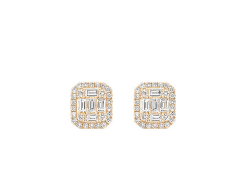 Yellow Gold & Diamond Triumph Regalia Earrings