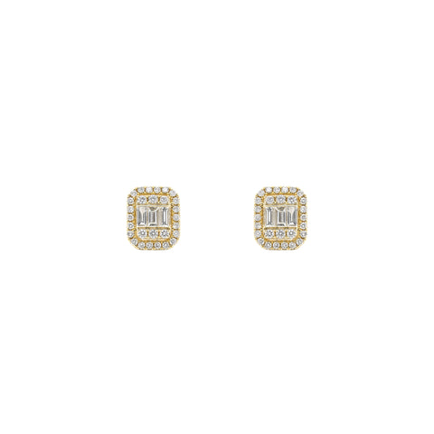 Yellow Gold & Diamond Triumph Regalia Earrings