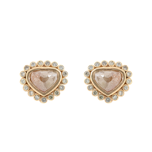 Blissful Beauty Champagne Diamond Earrings