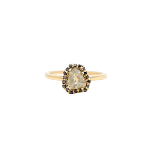 Radiant Eden Opal & Diamond Ring
