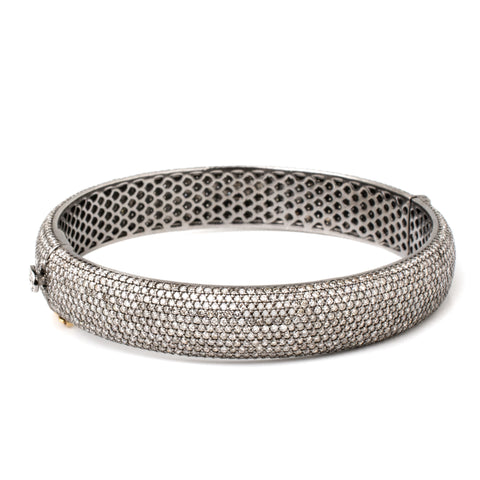 Modern Lattice Diamond Wrap Bracelet