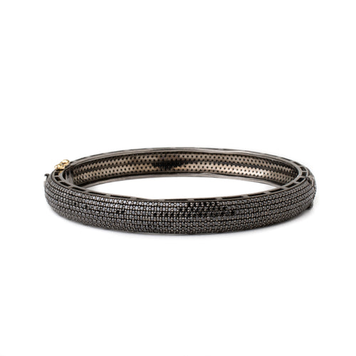 Black Diamond 7-Row Bangle