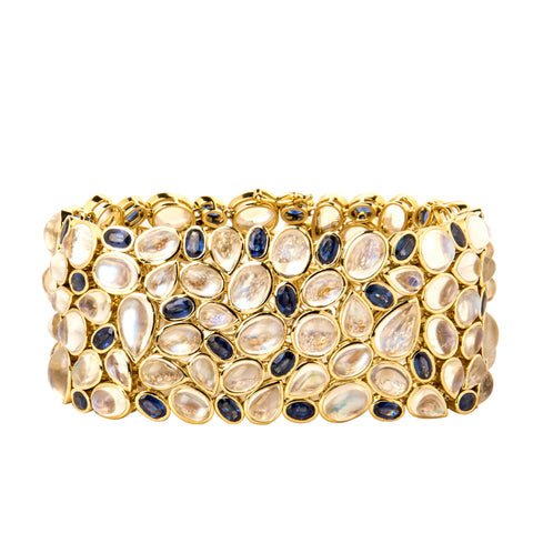 Tourmaline & Rose Gold Impression Bracelet
