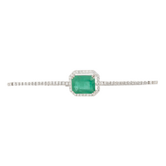 Inner Temple Emerald & White Gold Bracelet