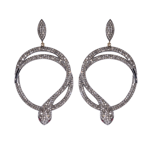 Ocean Wave Diamond Earrings